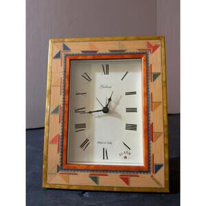 Vintage Jelassi Made in Italy Decorative Table Clock with Alarm